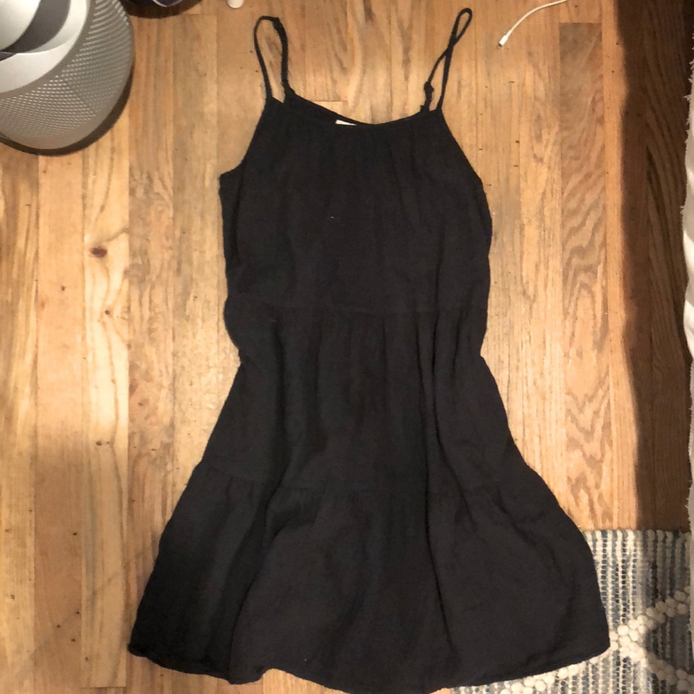 Universal Threads charcoal tiered dress